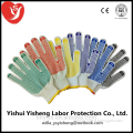 pvc dotted cotton glove for repairing car